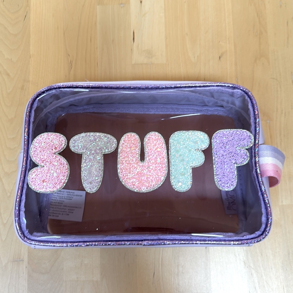 Miss Gwen’s OMG Clear and Purple STUFF case